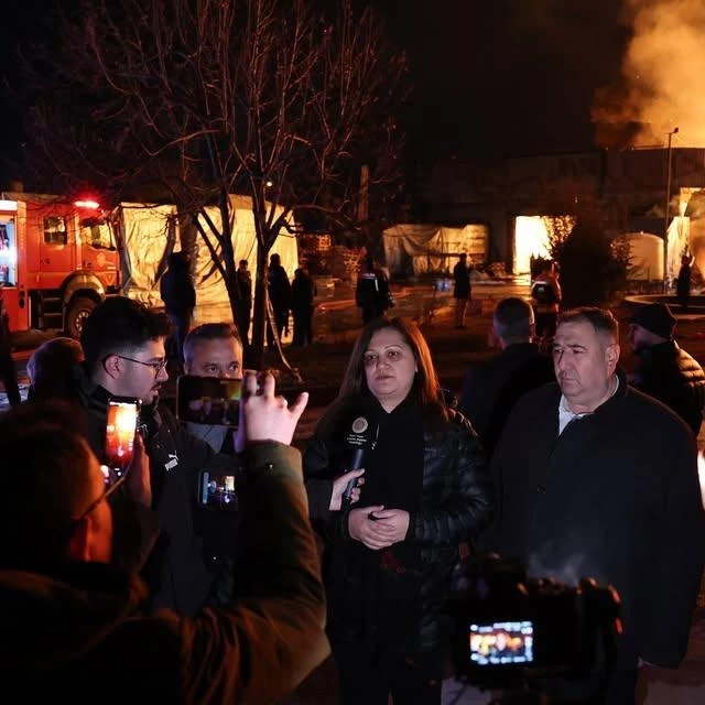 Organize Sanayi Bölgesindeki Yangına İtfaiye Ekiplerinden Hızlı Müdahale