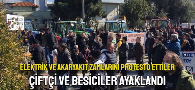 Elektrik ve akaryakıt zamları protesto edildi